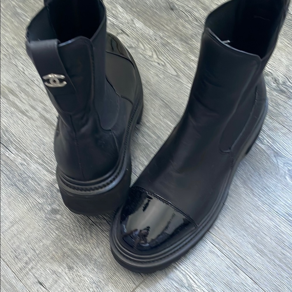 CHANEL Black Ankle Boots AS IS